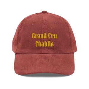 Grand Cru Chablis vintage corduroy cap