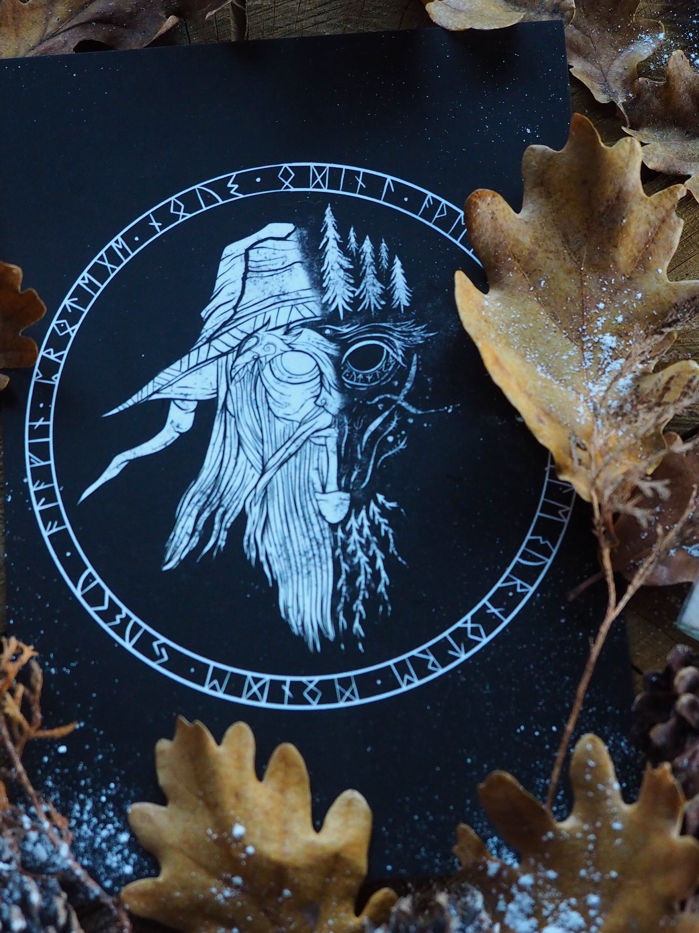 Odin Print - Asatru Viking Art