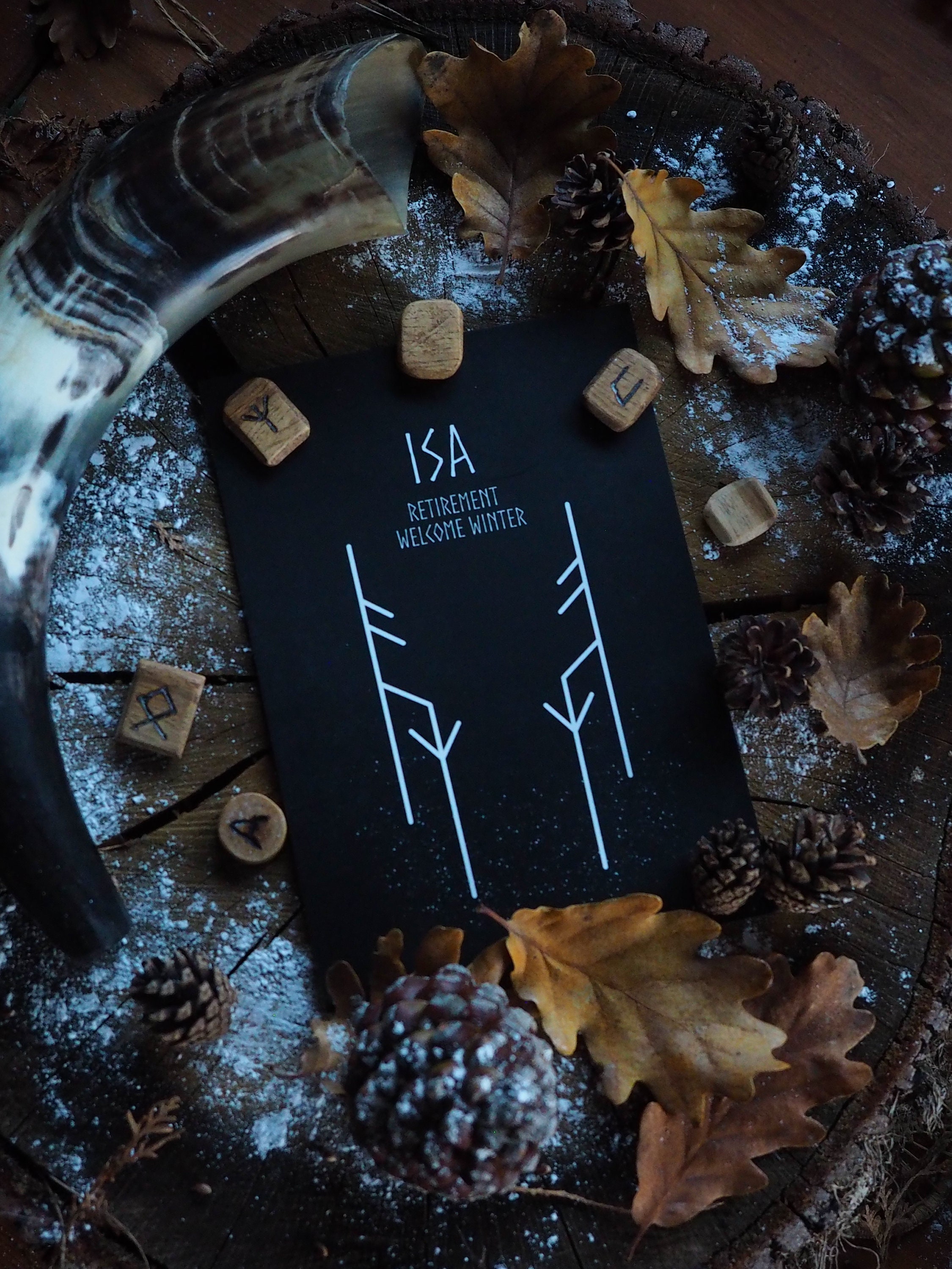 Print Bindrunes Isa Welcome Winter - Nordic Runes Myths