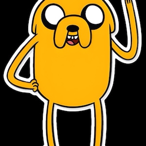 Jake The Dog - Adventure Time - Vinyl Sticker