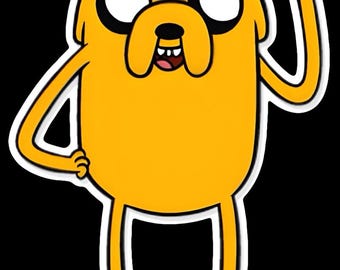 Jake The Dog - Adventure Time - Vinyl Sticker
