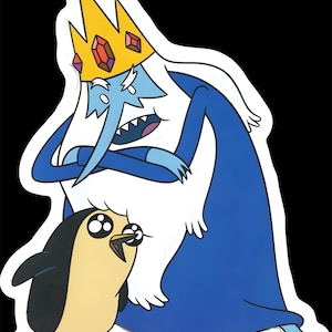 Ice King & Gunter - Adventure Time - Vinyl Sticker
