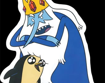 Ice King & Gunter - Adventure Time - Vinyl Sticker