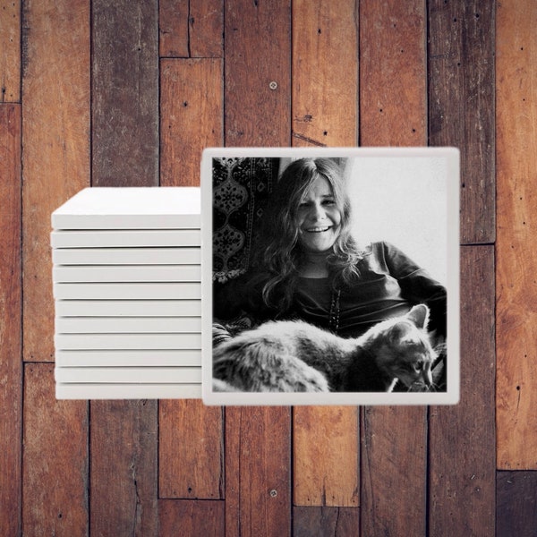 Janis Joplin + Cat Coaster