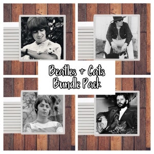 Beatles + Cats Coaster Bundle Pack