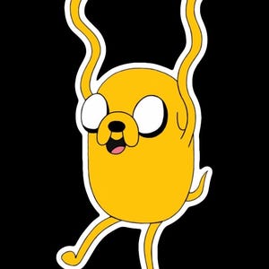 Jake The Dog - Adventure Time - Vinyl Sticker
