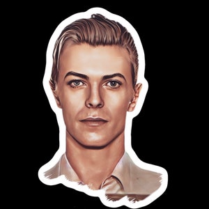 David Bowie Mugshot Sticker