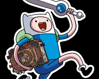Finn The Human - Adventure Time - Vinyl Sticker