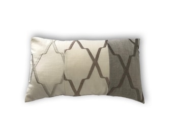 One-of-a-kind Upcycled Eco-Friendly Patchwork Decorative Pillow Case