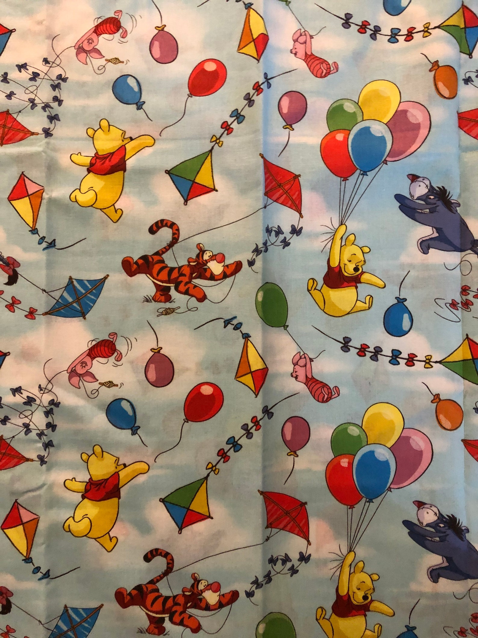 Disneys Winnie the Pooh cotton fabric Etsy