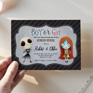Baby Nightmare Gender Reveal Party Invitation, Halloween Nightmare ...