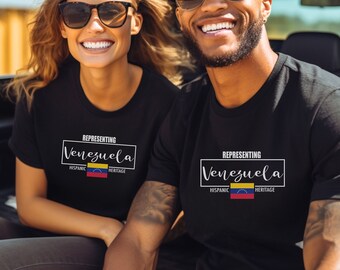 Camiseta de Venezuela, camiseta de herencia hispana, camiseta con gráfico venezolano, camiseta unisex de estilo suave