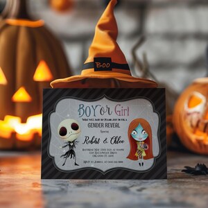 Baby Nightmare Gender Reveal Party Invitation, Halloween Nightmare ...