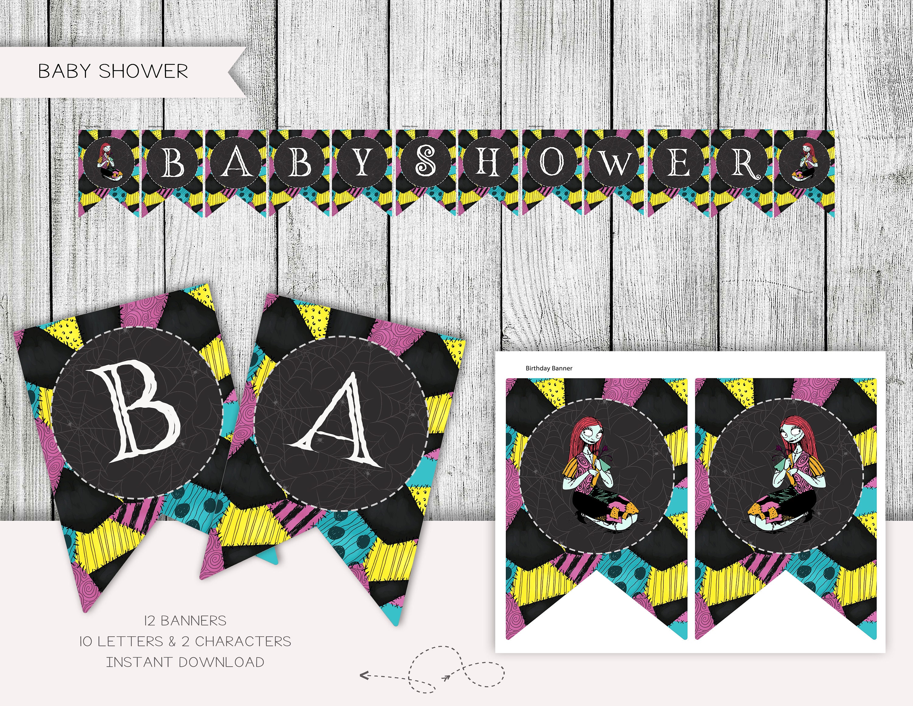 Nightmare Baby Shower Invitation, Little Nightmare on the
