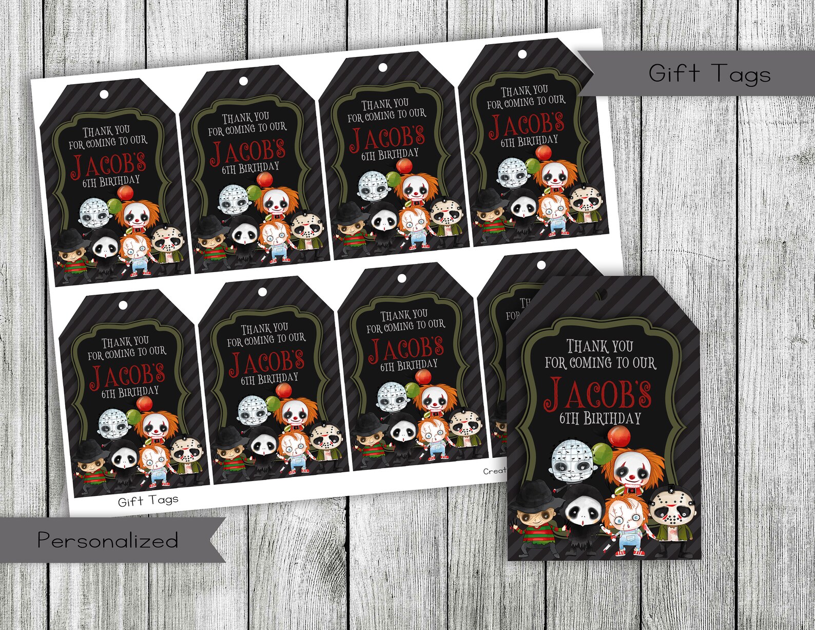 Horror Movie Birthday Invitation Scary Movie Birthday | Etsy