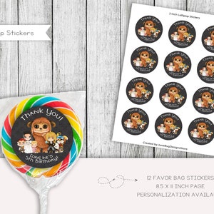 Dark King und Prinzessin Geburtstag Lollipop Aufkleber Etiketten, Toppers, Gastgeschenke, druckbar, digital, personalisiert