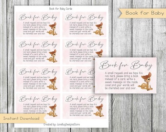 Aanvraagkaarten babyshower Bambi (digitale download)