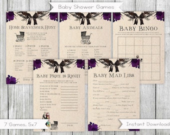 Nightmare babyshowergames, set van 7 (digitale download)