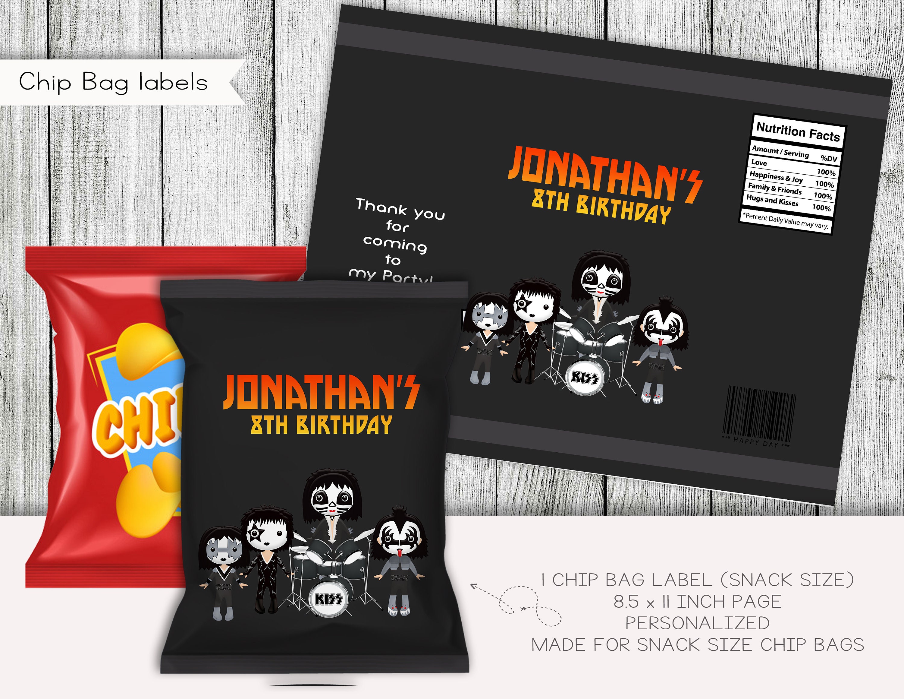 Rock N Roll Birthday VIP Pass Insert, Editable Printable (digital) - Etsy