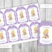 Rapunzel Birthday Thank You Tags, Gift Tags, Party Favor Tags, Princess ...