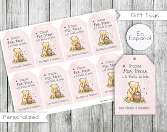 Winnie Puuh Geschenkanhänger, personalisiert (Digital)