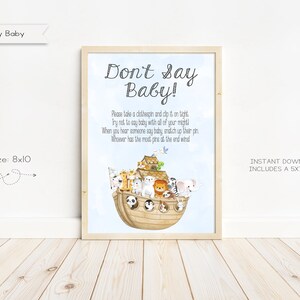 Noah's Ark Baby Shower Thank You Tags, Gift Tags, Party Favors ...