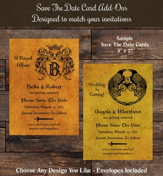Medieval Save The Date Cards Medievalcelticviking Save The Etsy Medieval Save The Date Cards Medievalcelticviking Save The Etsy