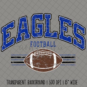 Eagles Football Shirt PNG | Distressed Red & Black School Spirit Design | Instant Download Team Graphic for Game Day Tees