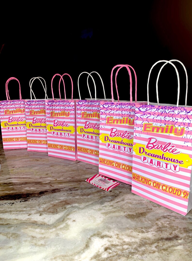 Download Barbie Doll Party Favors Pink Gift Bags Barbie Dreamhouse Inspired Gift Bags Barbie Dream House Party Favors Paper Party Supplies Party Favors Games Kientructhanhdat Com