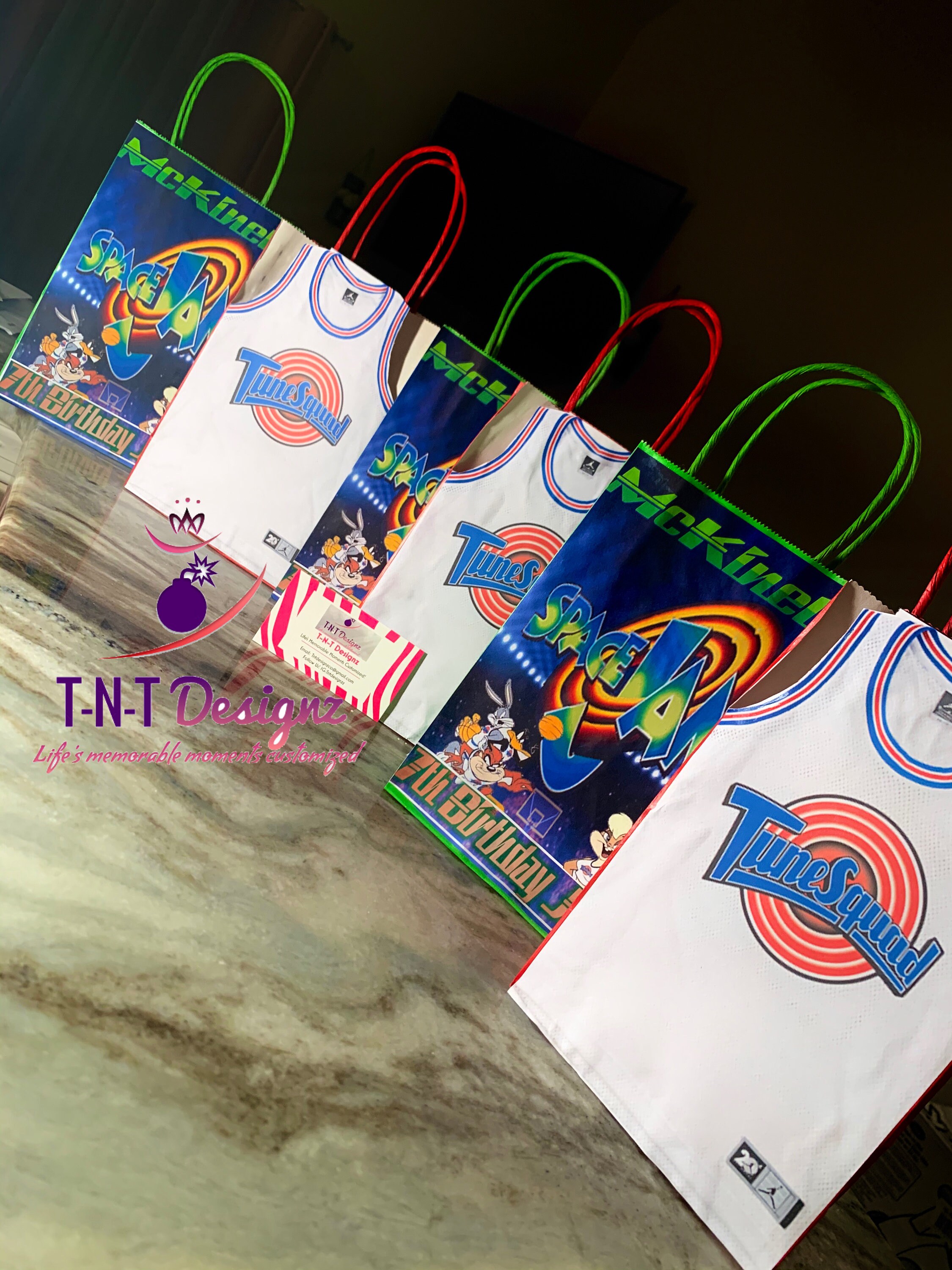Space Jam Gift Bags Favors Party Favors Custom favors Etsy