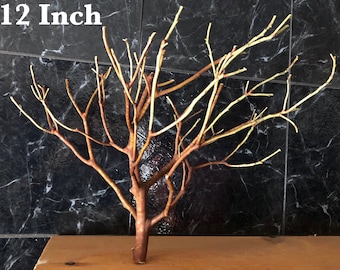 Aquarium 10 to 12 inch Manzanita Natural Real Wood Branch Trees for Fish Tank, Pond, Terrarium, Reptile Habitats