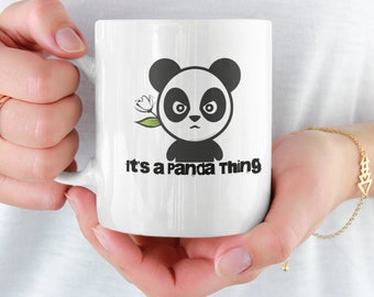 PANDA MUG, Panda Gift, Panda Lovers, Panda Face, Panda Bear, Cute Gift