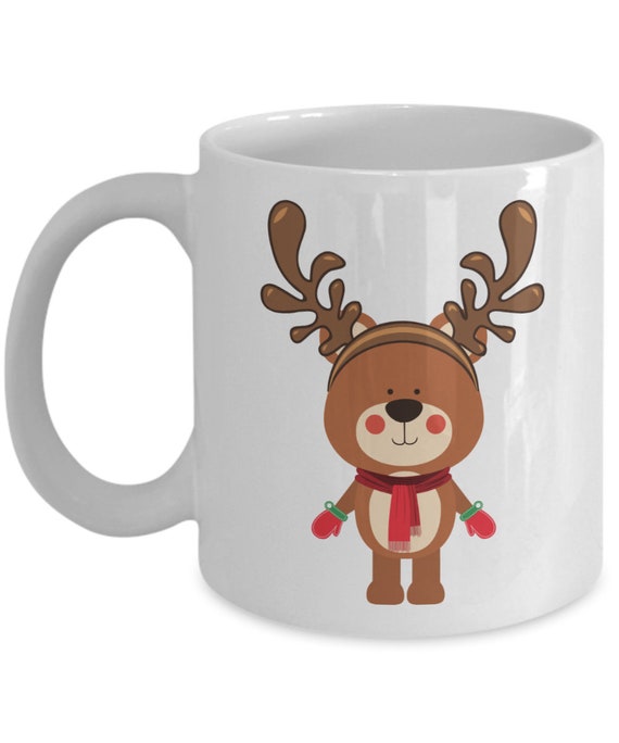 Cartoon Reindeer Mug
