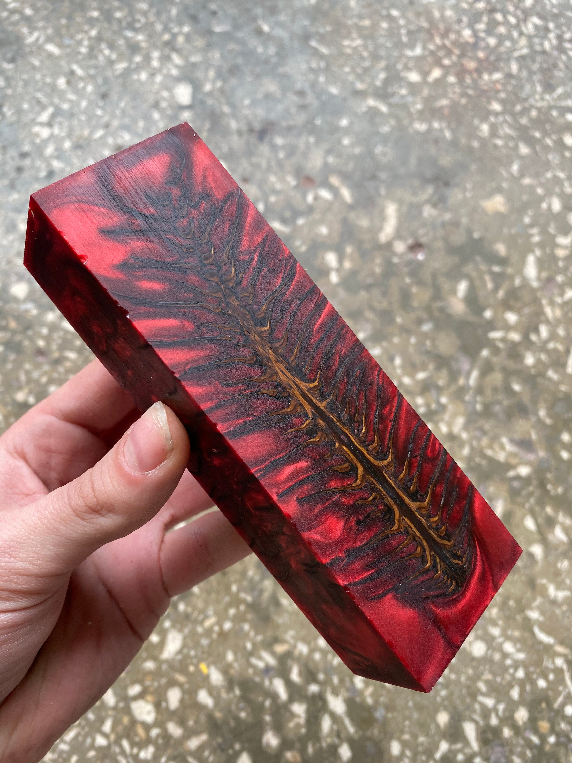 Pinecone in resin scales knifemaking supply handle material Etsy