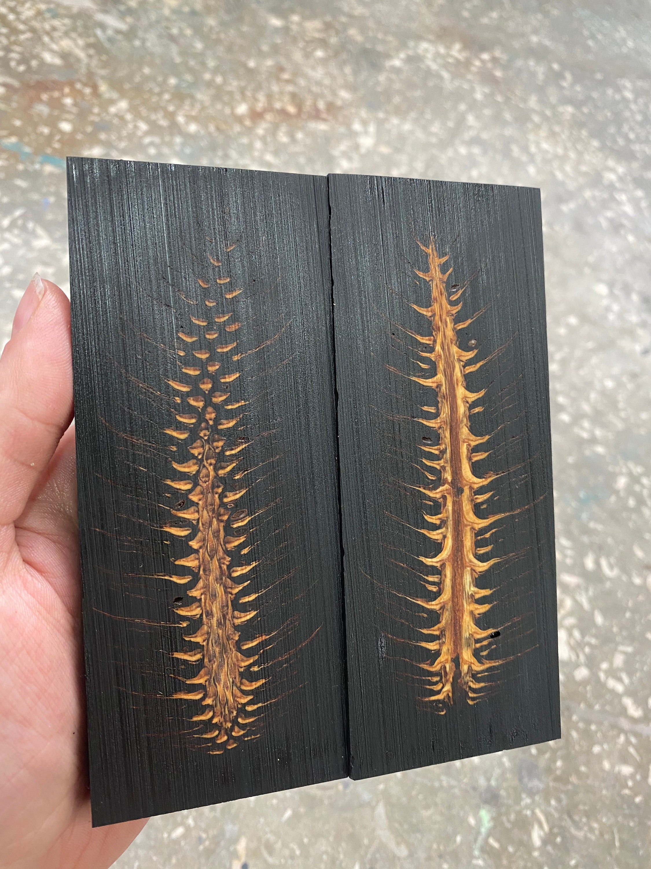 Pinecone in resin scales knifemaking supply handle material Etsy