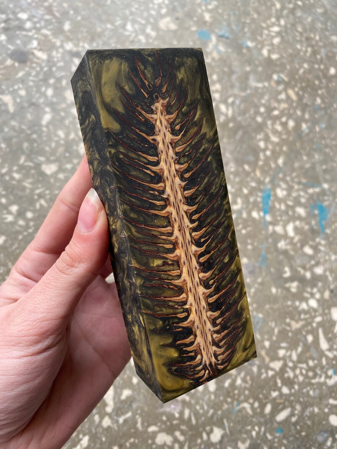 Pinecone in resin scales knifemaking supply handle material Etsy