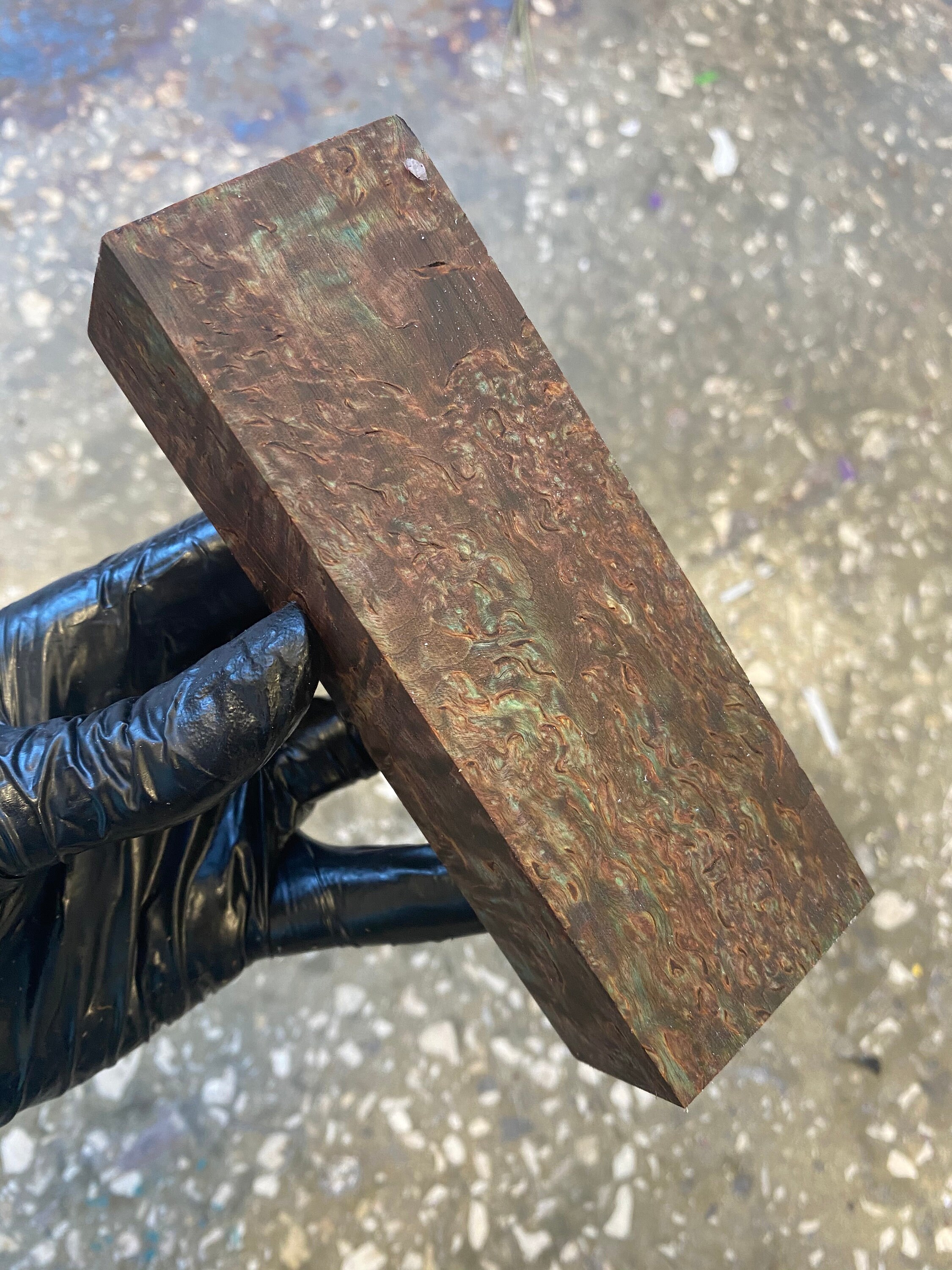 Karelian birch masur stabilized knife block scales blank Etsy