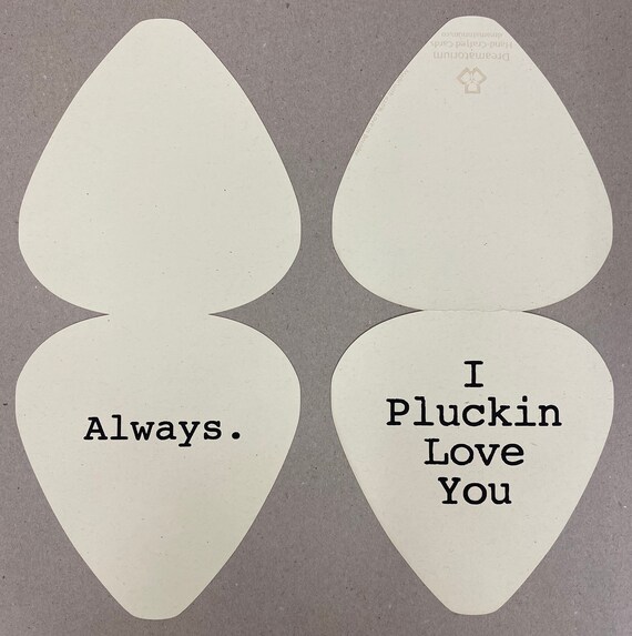 Guitar sale pick card