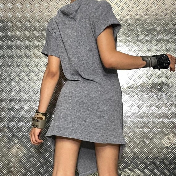 Grey Subversive Basic Button Midi Dress - image 3
