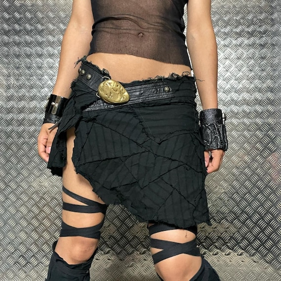 Wrap Medieval Patchwork Skirt - image 1