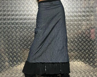 COP COPINE Cotton Skirt, Y2K Archive Cargo Skirt, 90s French