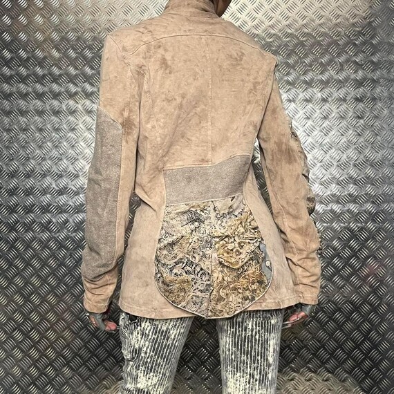 Antique Desert Patchwork Embroidered Jacket - image 6