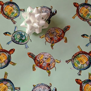 Bright Turtle Tortoise Wrapping Paper
