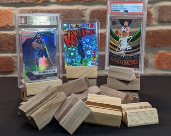 Universal Trading/Sports Card Display "Cutoffs" - Set of 3 - Fits all card cases!   Cutoffs vary in size but still work!
