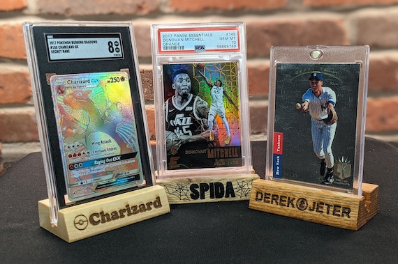 Custom Engraved Universal Trading Card Display Proudly Display Your Valued  Cards on a Personalized Solid Wood Platform Fits All Cases - Etsy Canada