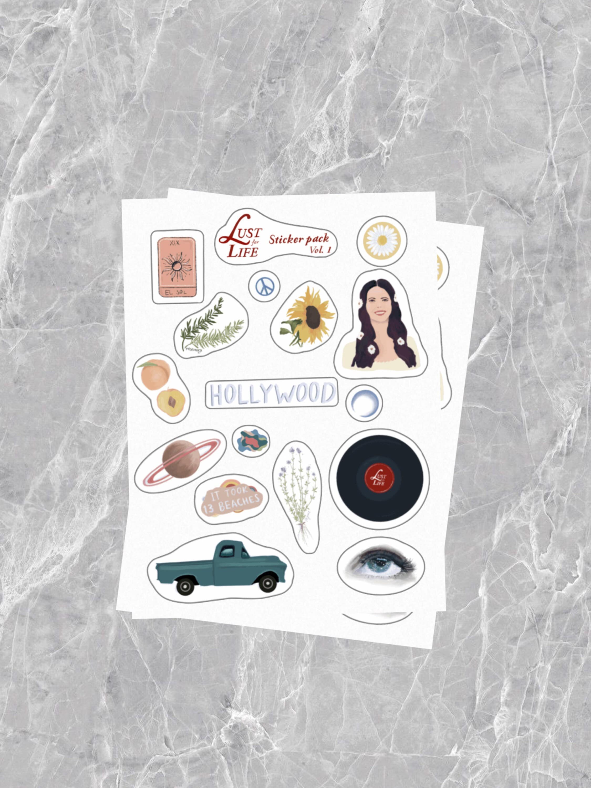 Lana del 2024 rey stickers