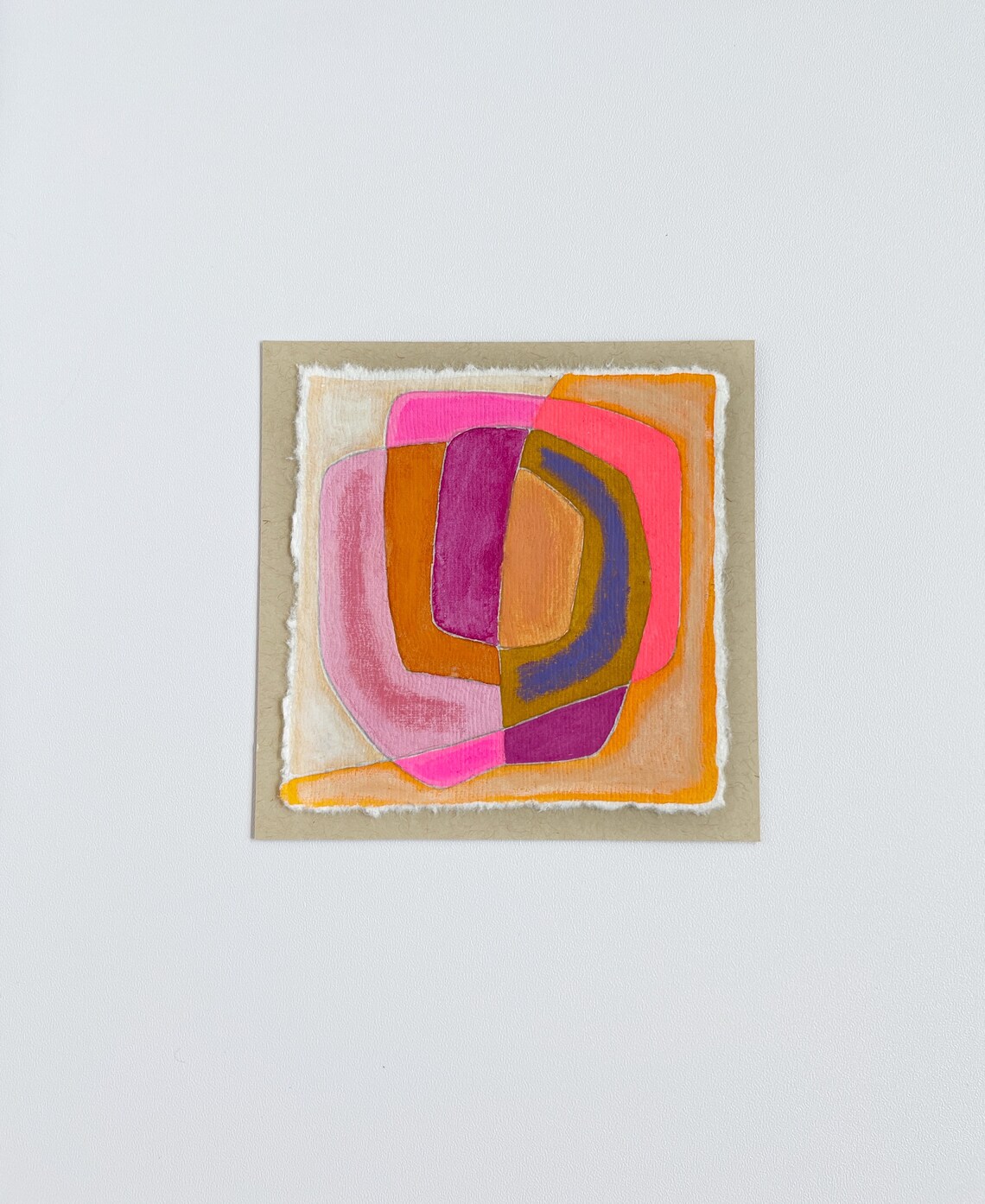 Mini Abstract Art Painting, Small Wall Decor, Modern Art, Abstract Gift