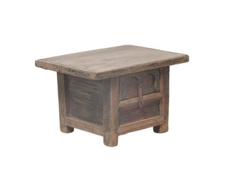 Vintage Chinese Elm Small Cabinet