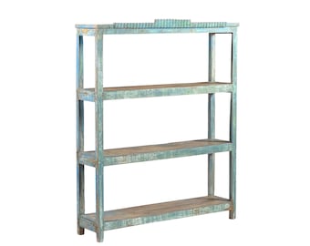 Vintage Indian Teakwood Shelf or Small Bookcase,