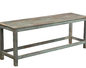 Vintage Indian Teakwood Bench